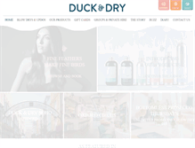 Tablet Screenshot of duckanddry.com